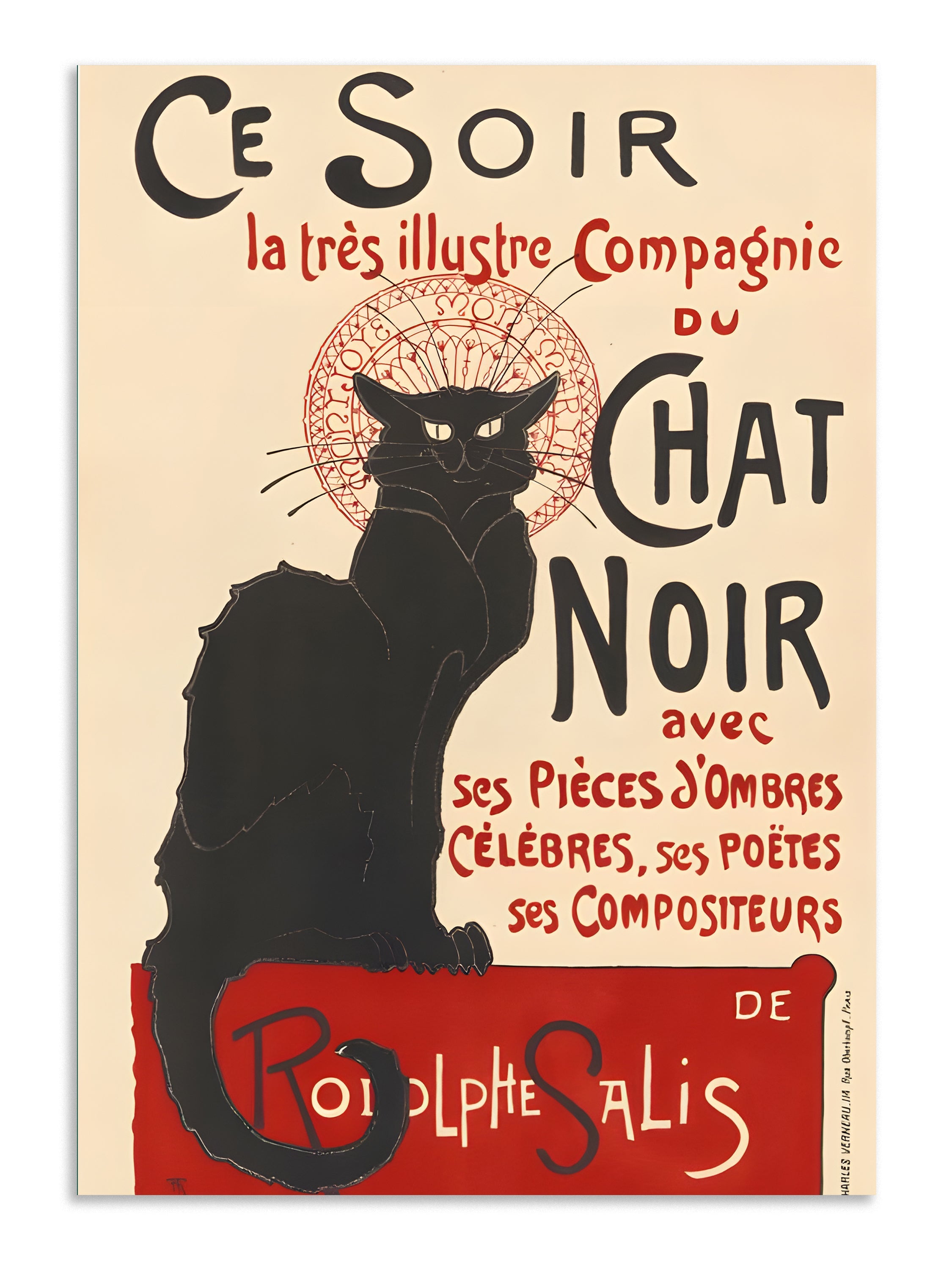 Le Chat Noir Vintage Wall Art Lazywalls